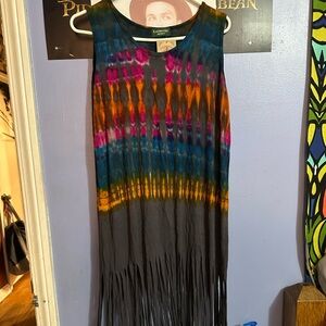 TIE DIE TANK DRESS